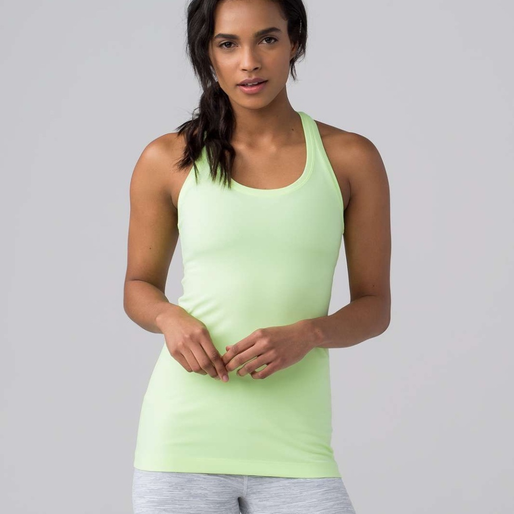 Lululemon Cool Racerback II Faded Zap /Neon Yellow